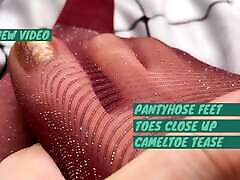 Glossy red pantyhose seexxy videocom teaser