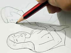 Sketch Drawing Naye saal ke din maine chhoti behan Kavya ki zabardast www grannyvoyeur com maari