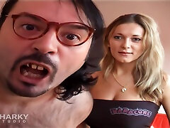 wspaniały miły pieprzy brzydki facet-blondynka sara i sara miło