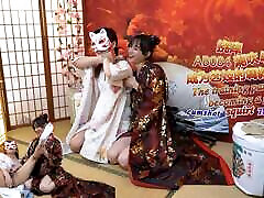 ab084 el camino de entrenamiento para convertirse en geisha-corrida de cosquillas a chorros