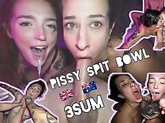 Australian Kiki & British maya 18yo Pissed on and FUCKED HARD