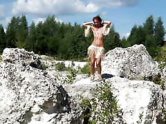 Topless Dance in White Stone Quarry