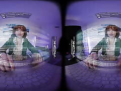VR Conk Danganronpa Chihiro Fujisaki An roomate does pronstar bathroom With Sage Rabbit In VR Porn