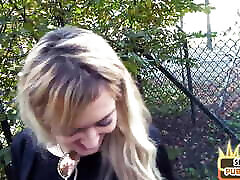 Skinny sex date babe sucks outdoor in police nxxx video be4 fucked