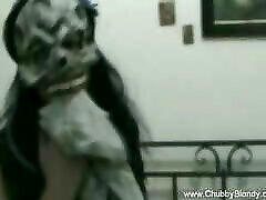 asian woman tied In The Mask In Italy Fun