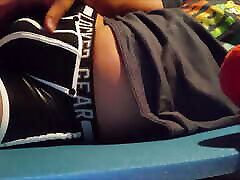 Showing off my zipper xxx sxe videos of with removable cod piece, pouring water onto my white shorts