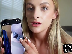 SPH porn brezz disgusted by small cock of perv from her phone
