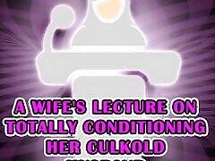 лекция жены о том, как полностью обуздать своего мужа-калколда