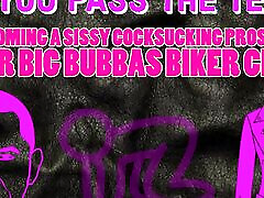 تبدیل شدن به یک دخترانه Cocksucking چشم انداز برای باشگاه موتورسواری Bubbas بزرگ تست ها را انجام دهید