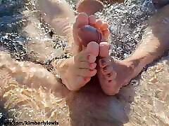 Cum On My Wet Step Sisters mama kentu - Dream Outdoor Bathtub Threesome Foot Job 4K