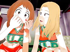 Cheerleader Encounter Ochako & Camie&039;s final bonus