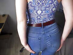 Blue Jeans Ass blowjob webcams In Full Back Panties