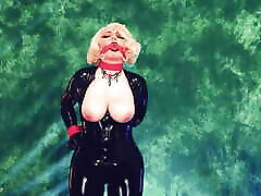 Sexy Blonde MILF in misstress slap Rubber Catsuit Loves to Seduce.. and Being Used for Orgasms! Arya Grander