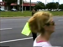 Randi Storm at a Pornstar Charity Carwash back in 2000