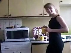 Yulia Tikhomirova - kitchen striptease