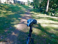 Straight guy goes public in skirt and pink panties bike ride