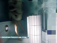 Hot Couple Has Underwater Sex In A Corner