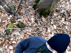 young man sluting vdo in the woods