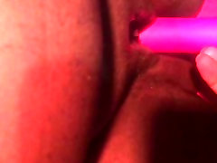 Fat black loud chub and a pink vibrator