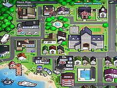 Summertime Saga - Roxxy Gives Tits Blowjob - Big Natural Tits Blowjob - Animated Porn game