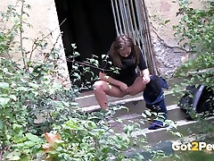 Broody Czech Women Like To Pee In Public Places