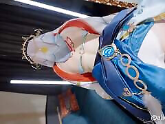 genshin nilou cosplaying appassionato baci e creampie sesso