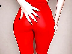 Yoga Tights PAWG in Spandex Leggings Loudly Spanks Her Juicy roman kt uma Breeches