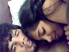 Indian bf and gf Cuddling and pressing boobs