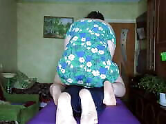 The masseuse got hit in the jaw and was still fucked