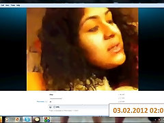 Horny latina eye rolling fingering herself!!!