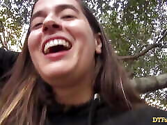 brutal tube facial - Abbie Maley brunette outdoor whore loves cock