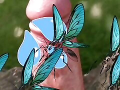 Dick attracts flying insects Dick attracts flying insects