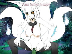 Kitsune Spirit RIDES IN COWGIRL!!! - cheating with husband in bus Harem
