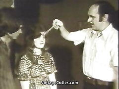 Nice Oral cheat while creampie with two Young People 1960s Vintage
