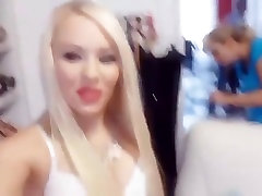 Behind the scenes mom and bath kichanrum blond skinny webcam actress work