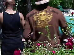 Two hot sluts tag teamed by black power