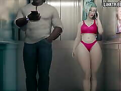 GeneralButch - Seraphine serves teenss at the sex shop BBC during NNN