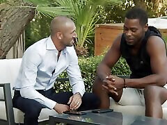 Black and white double penetration for Malena Black and white double penetration for Malena