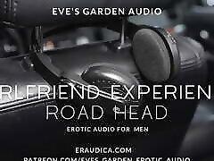 experiencia de novia: cabeza de carretera-solo sonidos de mamada - audio erótico de eve & 039;s garden