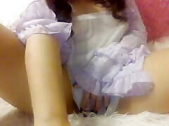 Asian Webcam Model Ignores You As She Plays Then Spanks Herself