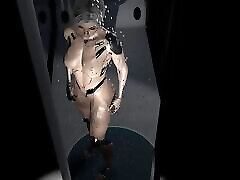 Watching a Cyberpunk Chick Take a Shower