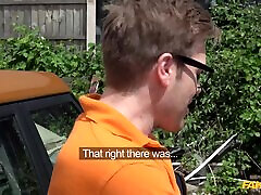 Busty blonde got freaky with her driving instructor