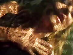 A Luscious Blonde Strips for the Camera and Sits on a Thick Sausage