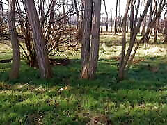 Hard naked titslapping outdoors