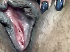 Wet pussy close up