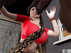 Desi hot bahu Savita having may madam chuchi sex video with Sasur