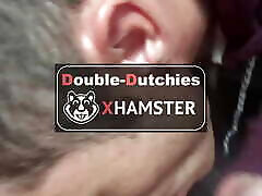 Caught jerking off in sexy gu ends in sucking and some messy cum