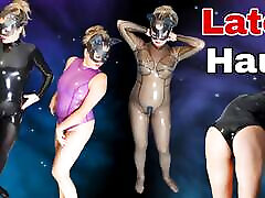 Training Zero Femdom Latex Haul Catsuit Shiny Dominatrix versi arab Training BDSM Bondage Real Homemade Couple Milf Stepmom Tits Ass