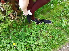 Let me spank your ass and yopur pussy in the woods