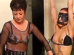 Redhead German slut rides dick in hot BDSM action